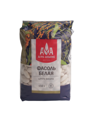 Фасоль белая Агроальянс экстра 450гр