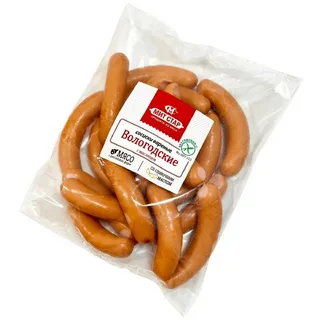 Сосиски МИТСТАР Вологодские с маслицем варёные (н/о) вес