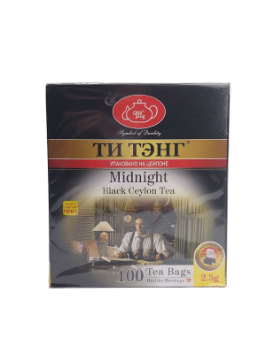 Чай чёрный ТИ ТЭНГ Для полуночников 100 пакетиков х 2,5гр. Шри Ланка