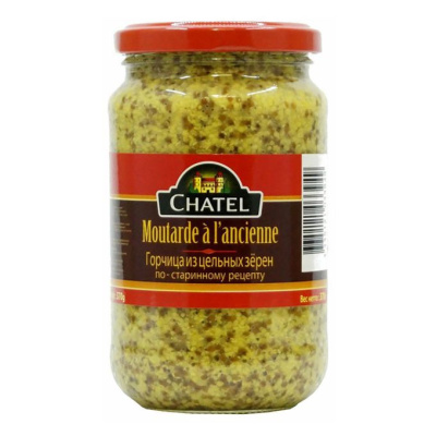 Горчица Chatel из цельных зерен 350гр