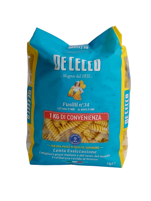 Паста ДЕ ЧЕККО Фузилли №034 1кг