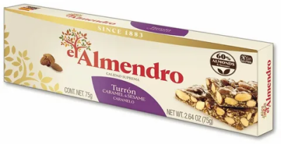 Туррон El Almendro™ Хрустящий миндальный с кунжутом 75г.