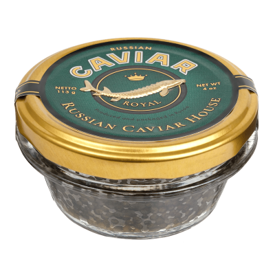 Икра зернистая осетровых "Роял" русский х сибирский осётр) 113гр. стекло Русский икорный дом
