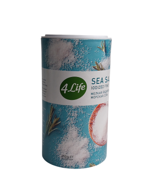 Морская соль 4LIFE мелкая йодированная 250 гр. 