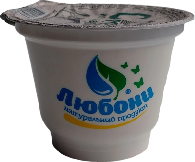 Сметана ЛЮБОНИ из свежих сливок 15% 220г