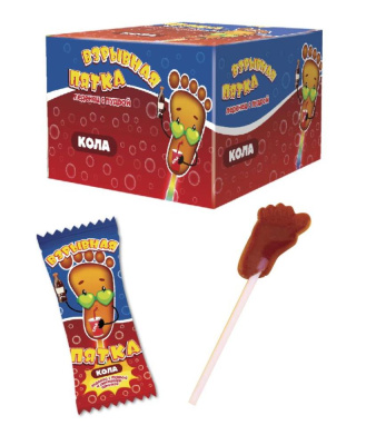 Леденец с пудрой Взрывная пятка кола 10г