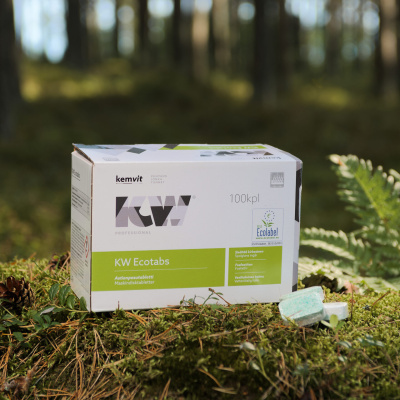 Таблетки для мытья посуды в посудомоечной машине KW Ecotabs 100 шт. ™Kemvit Финляндия