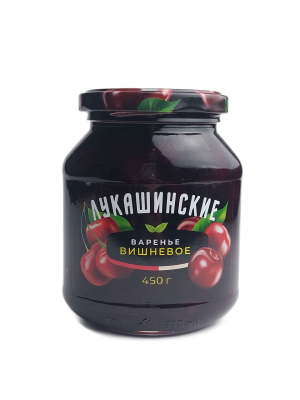 Варенье Лукашинское вишневое, 450гр.