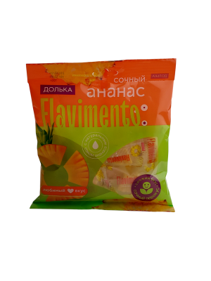 Конфеты ФЛАВИМЕНТО жеват. ананас 100г