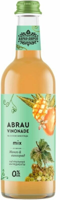Напиток б/а газ. Винонад Манго/Виноград "Абрау" 0,375л ст/б