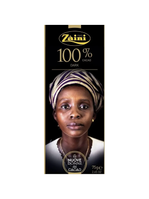 Шоколад горький Zaini 100% какао 75гр.