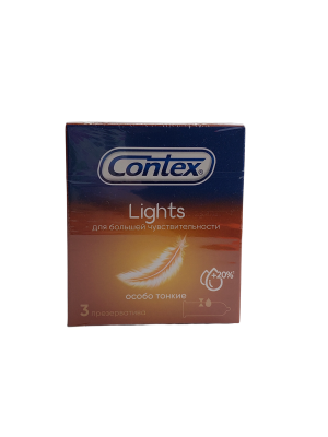 Презервативы Contex Lights, 3шт