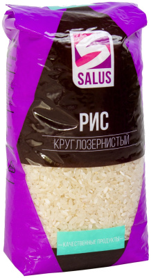 Рис круглозернистый 800г Salus