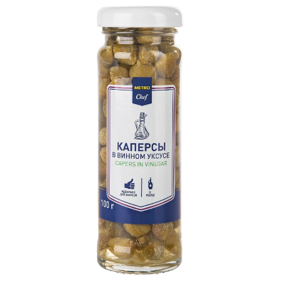Каперсы в винном уксусе 100г/50г (сухой вес) Neri