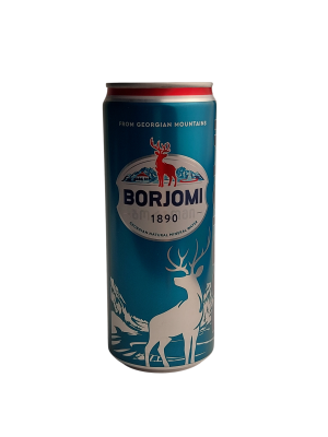 Минеральная вода BORJOMI газированная, 0,33л жб. б. 