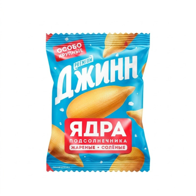 Ядра семян Солнечный великан подсолнечника жареные солёные 30 г Джинн