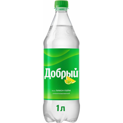 Напиток ДОБРЫЙ Лимон-Лайм сильногазированный 1л пэт