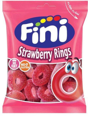 Жевательный мармелад Фини Клубничные кольца 90гр. Fini