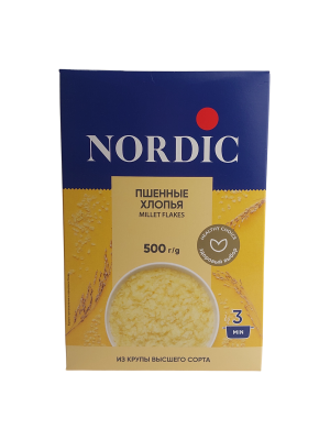 Хлопья НОРДИК пшенные 500г