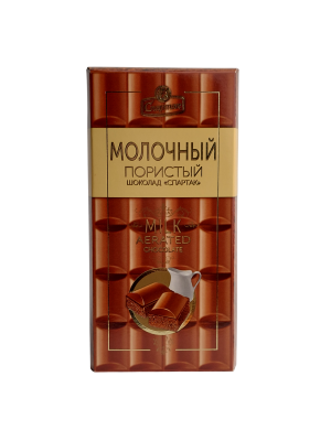 Шоколад Спартак молочный пористый, 70гр.