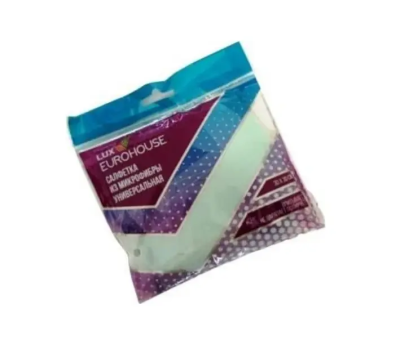 Салфетка ЕВРОХАУС из микрофибры универсальная 30x30 см