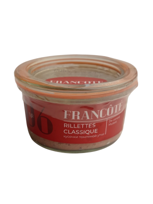 Рийет ФРАНКОТ кусочки томлёной утки 120г