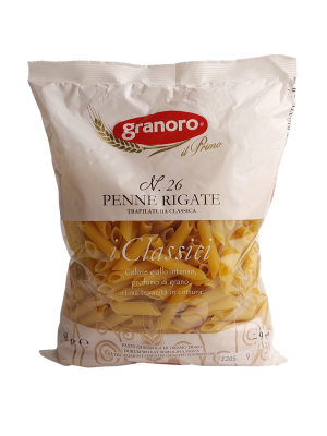 Макаронные изделия из твердых сортов пшеницы GranOro Penne Rigate № 26, 500 г 