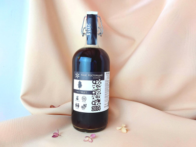 Квас Чаговый на закваске, нефильтрованный, неосветленный 1л. BIO' kvass