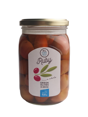 Оливки ЭЛЬ ГРЕКО рубиновые греческие столовые 400г