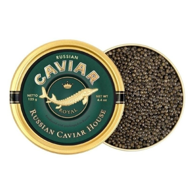 Икра зернистая осетровых "Роял" русский х сибирский осётр) 125гр. ж/б Русский икорный дом