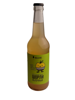 Напиток б/а газ. Шорли яблочный с соком"Bullevie" 0,45л ст/б