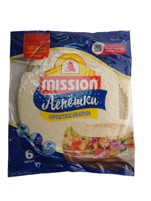 Лепёшки МИССИОН пшеничные оригинальные 6шт 250г