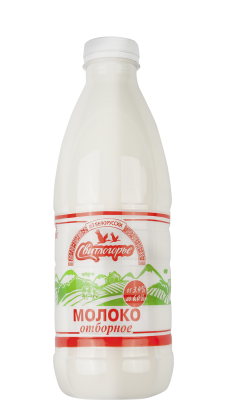 Молоко 3,6-4,2% Отборное Свитлогорье, ультрапастеризованное, 930мл. пэт