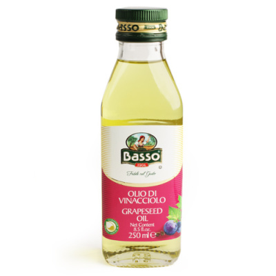 Масло БАССО из виноградных косточек рафинированное 0,25л ст/б