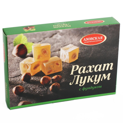 Рахат-лукум с фундуком, 160гр, Азовская КФ