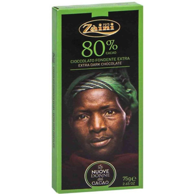 Шоколад горький Zaini 80% какао 75гр.