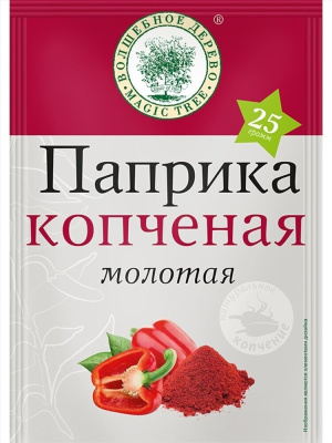 Паприка копченая молотая, 25гр. Волшебное дерево