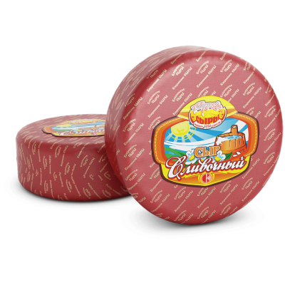 Сыр Сливочный м.д.ж. 45%, вес  цилиндр ОАО Кобринский маслосыродельный завод