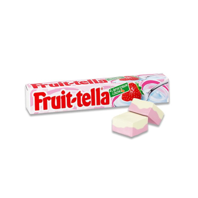 Жевательные конфеты Фрут-телла со вкусом клубничного йогурта, 41г