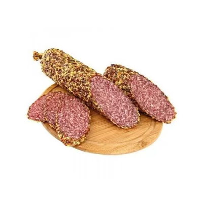 Колбаса СНЕЖАНА Праздничное угощение в декоре чеснок вес