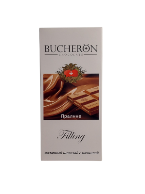 Шоколад BUCHERON Пралине молочный 85г