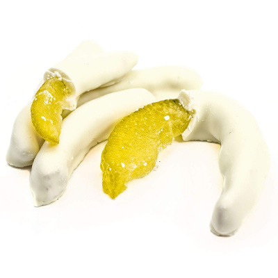 Апельсиновая корочка в белой шоколадной глазури (1035), вес КФ Белое Озеро