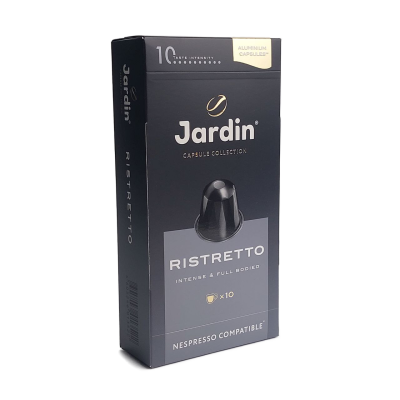 Капсулы Жардин Ристретто кофе жареный молотый 5гр. x 10