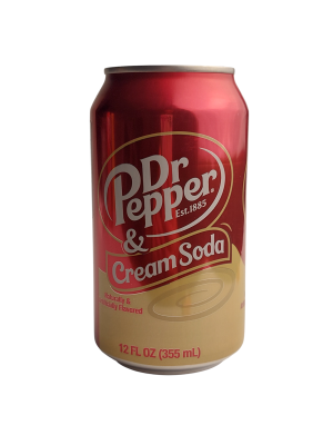 Напиток б/а газ. Крем-сода "Dr.Pepper" 0,33л ж/б США