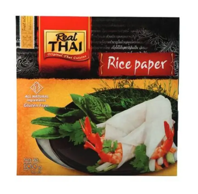Бумага рисовая круглая 16 см 100 г Real Thai