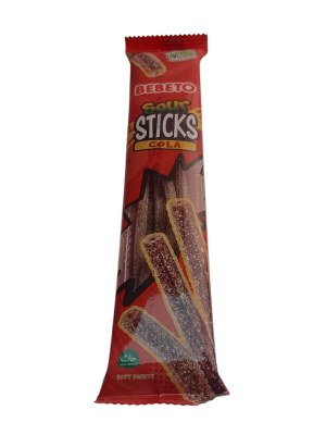 Мармелад Bebeto жевательный Sour Sticks Кислые палочки со вкусом колы, 30гр.
