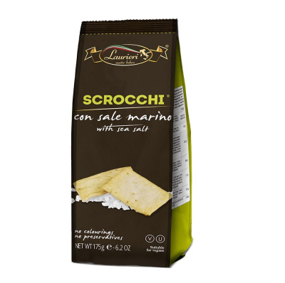 Крекеры ЛАУРЬЕРИ СКРОЧЧИ морская соль 175г