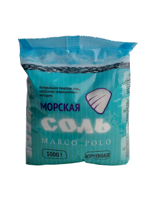 Соль морская крупная МАРКО ПОЛО 1 кг