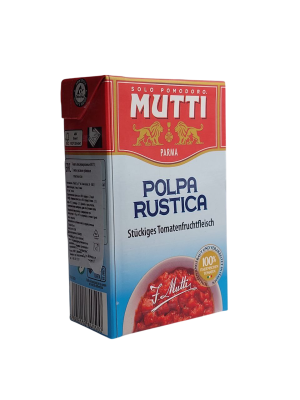 Томаты Мутти Polpa резаные кубиками в томатном соке 500г тетрапак