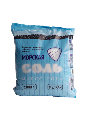 Соль морская мелкая МАРКО ПОЛО, 1кг
